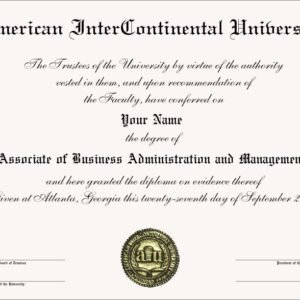 College & University Diploma